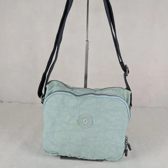 Pre-Owned Kipling Crossbody Bag Cyan - Stylish - Authentic Fast Canada Shipping - Picture 1 of 14
